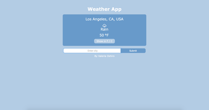 Local Weather project screenshot